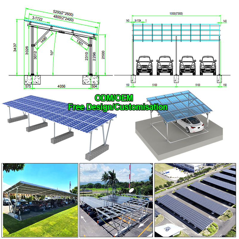 Single Pole Solar Carport PV M - Renewable Energy Kit recension och pris