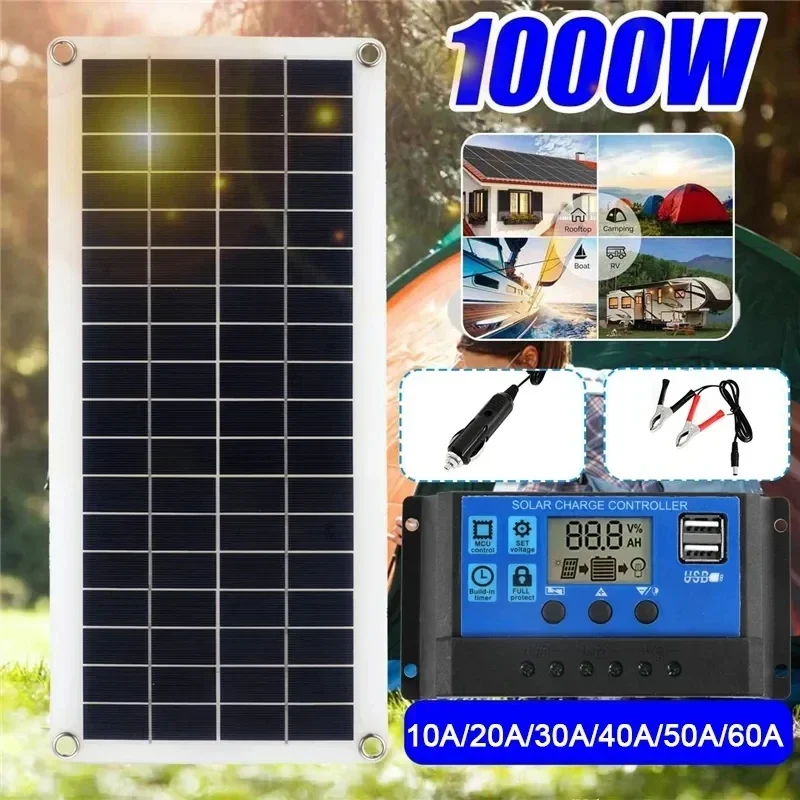 20W-1000W Solar Panel 12V Sola - Renewable Energy Kits recension och pris