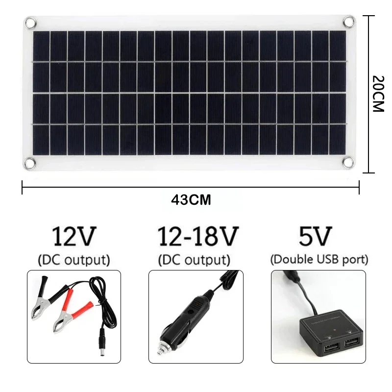20W-1000W Solar Panel 12V Sola - Renewable Energy Kits recension och pris