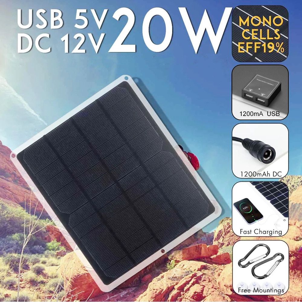 20W 6V Solar Panel Monocrystal - Renewable Energy Kits recension och pris