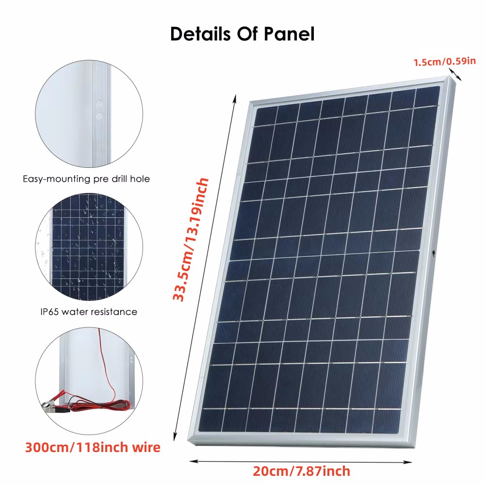 35W Solar Panel Kit Complete 1 - Renewable Energy Kits recension och pris
