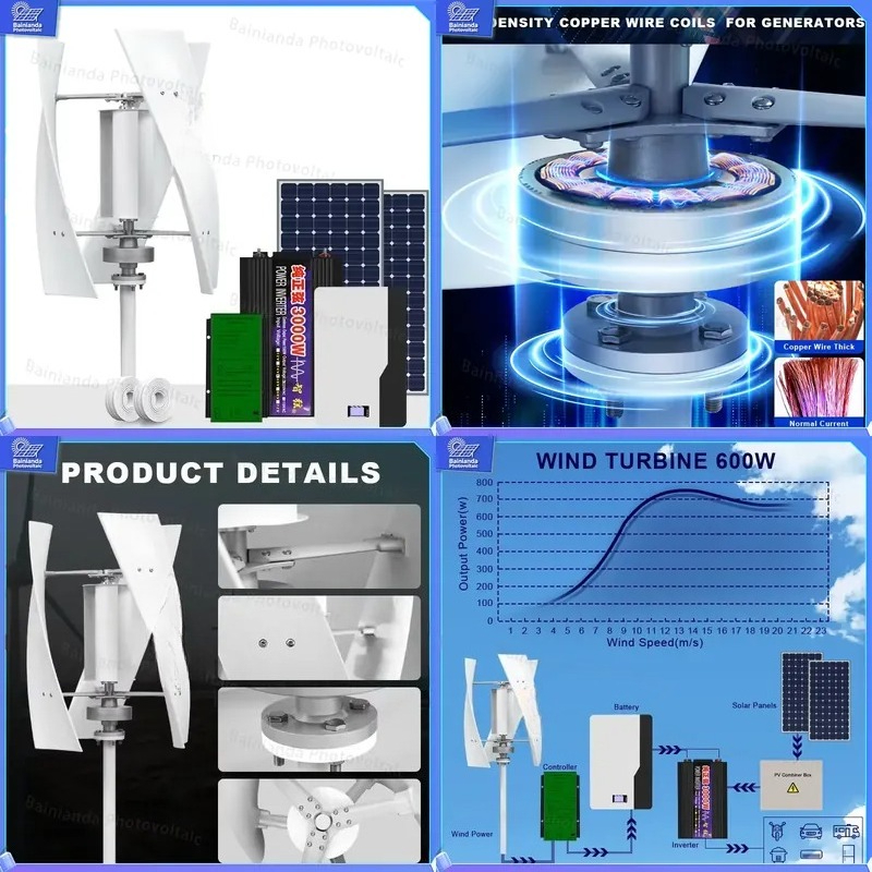 Vertical Wind Turbine Generato - Renewable Energy Kit recension och pris